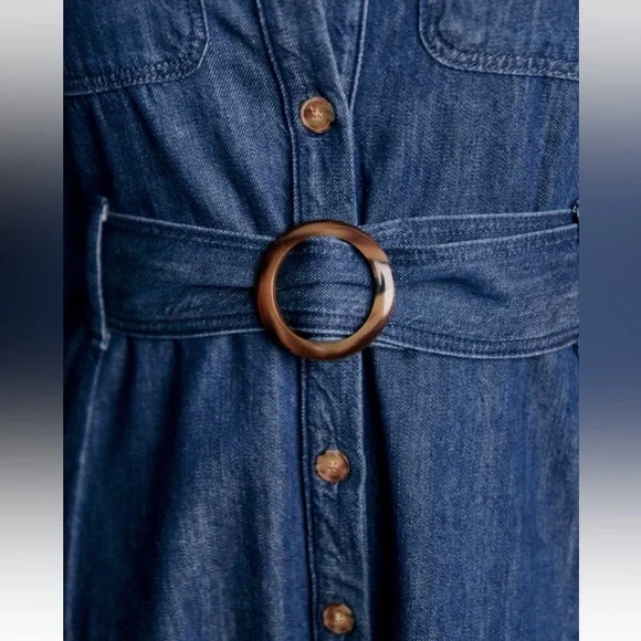 Sezane Tea Dress Denim - Picture 8 of 8